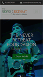 Mobile Screenshot of neverretreat.org