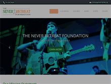 Tablet Screenshot of neverretreat.org